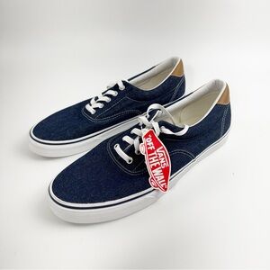 Vans Men's Blue Denim Canvas Sneakers Size 13